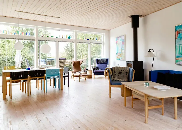 Architect Design With Nature's Touch In Forest Tatil Evi Osterby (Sonderjylland)